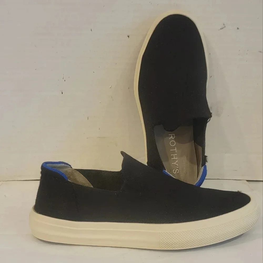 ROTHY'S - THE CITY SNEAKER BLACK SLIP ON SNEAKERS (sz 8)